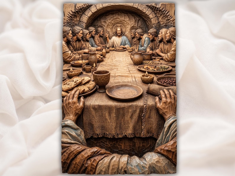 viewer perspective Last Supper STL