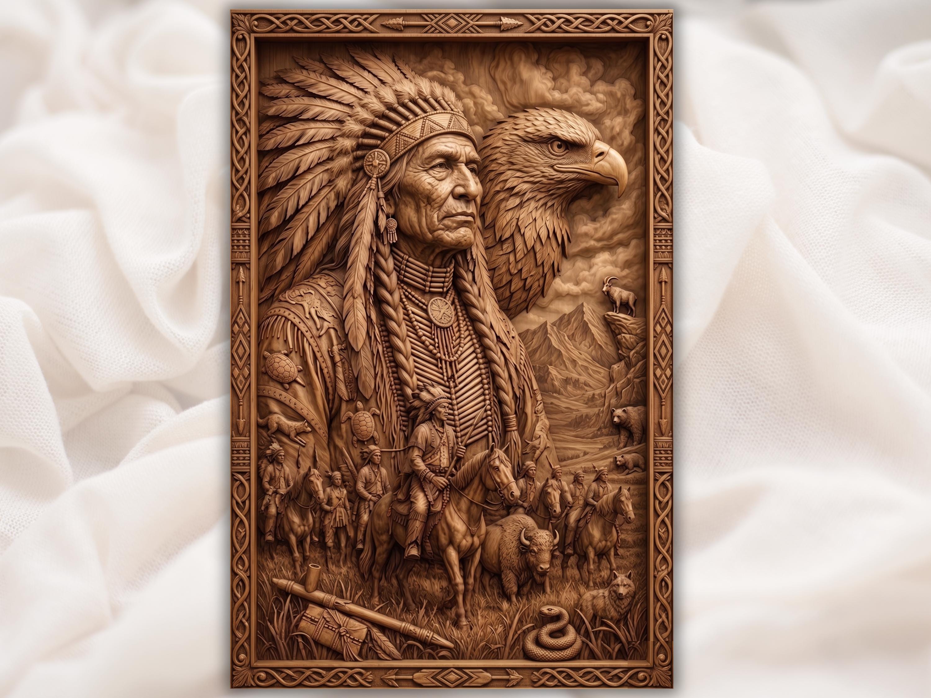 Wood carvings native american - Etsy 日本