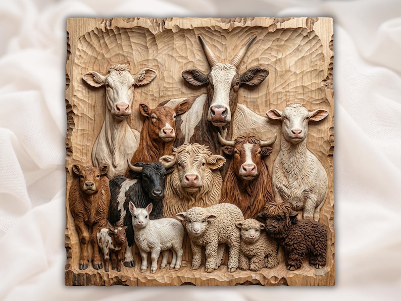 Farm Animals Relief STL Bundle