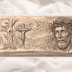 Jesus Christ Crucifixion STL view 3
