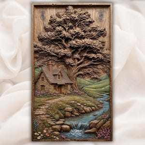 Cottage Creek Tree STL view 1
