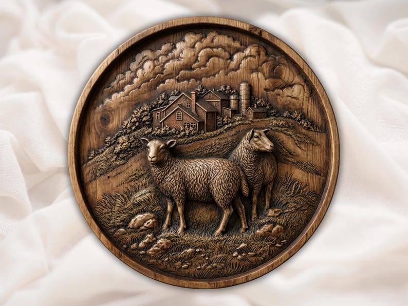 Sheep Farm STL Relief