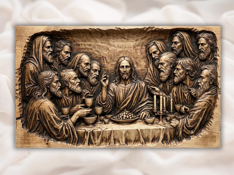 The Last Supper 3D Relief STL