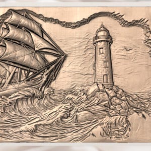 Sailing Ship STL view 3