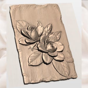 Rose Flower STL view 2