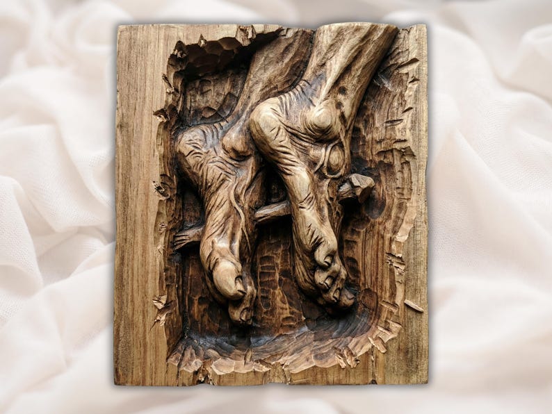 Crucifixion Nails Hands Relief STL