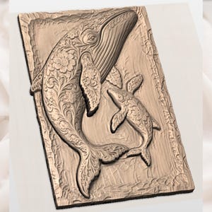 Whale family STL view 2