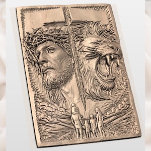 Jesus Lion of Judah STL view 3