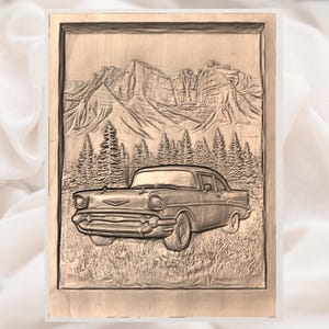 Classic Car 3D STL File view 3