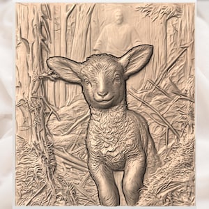 Lamb of God Relief STL view 3