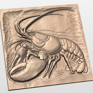 Lobster Relief STL view 2