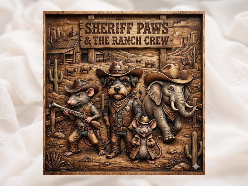 Sheriff Paws STL File