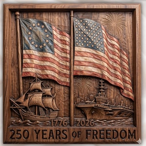 250 Years of Freedom Relief STL view 1
