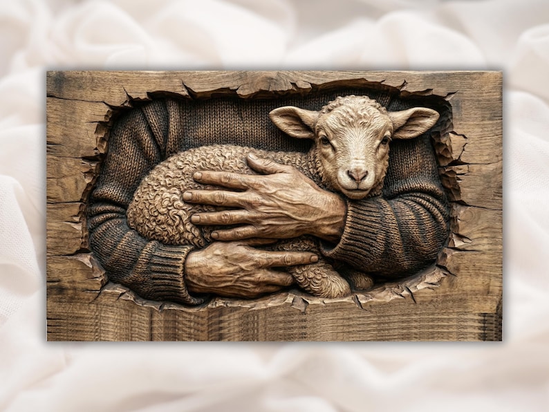 Lamb Hug Relief STL