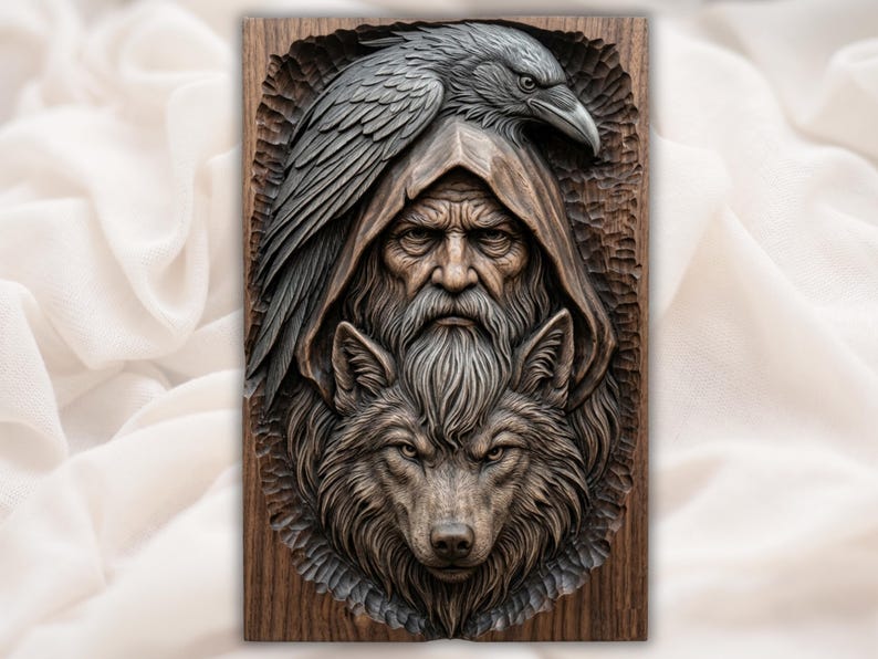 Raven Wolf Mystic Relief STL