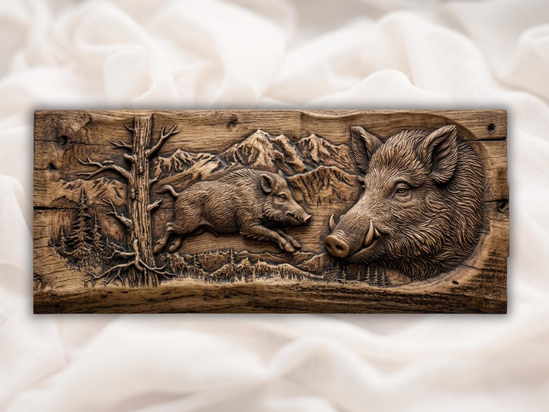 Wild Boar Relief STL