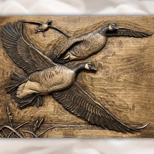 Flying Geese 3D Relief STL File view 1