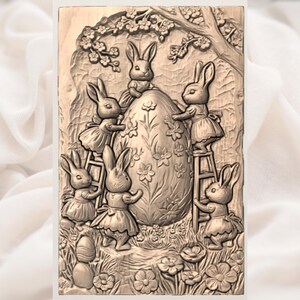 Easter Bunny STL view 3