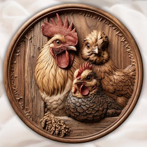 Round Chicken Coop STL view 1
