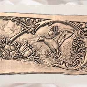 Duck Marsh Relief STL view 2