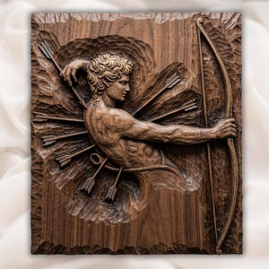 Sagittarius Greek Archer STL view 1