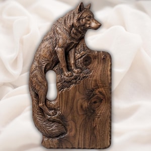 Fox Shaped Cutting Board STL for CNC Router view 1