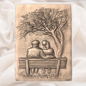 Romantic Couple 3D STL File view 3
