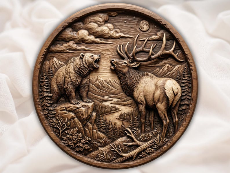 Round Bear Elk STL