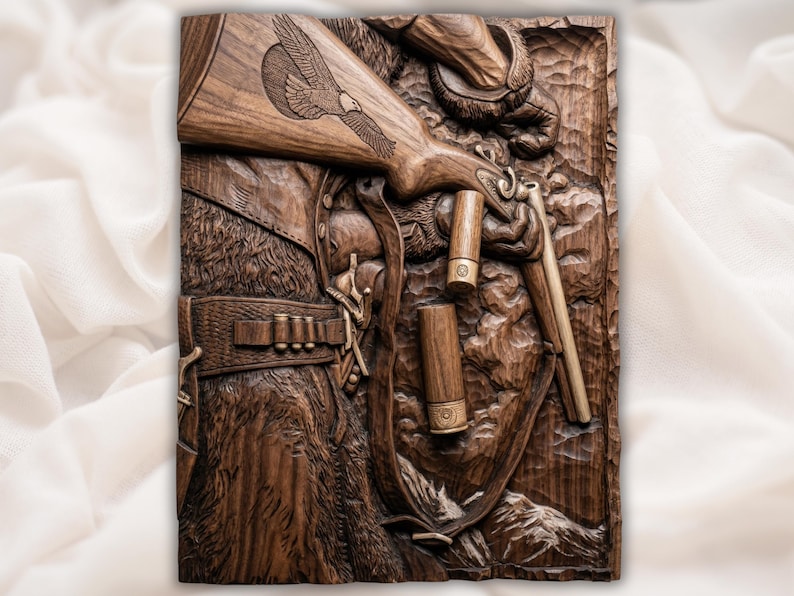 Cowboy Hunter Rifle Relief
