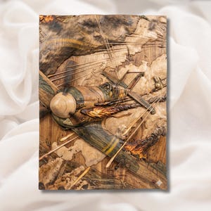 WW2 Fighter Plane Dogfight 3D Relief STL view 1