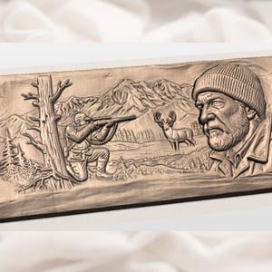 Hunter Deer Relief STL view 2