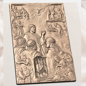 Christian 3D Relief Model view 2