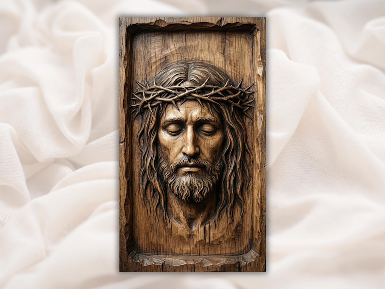 Jesus Face Relief STL