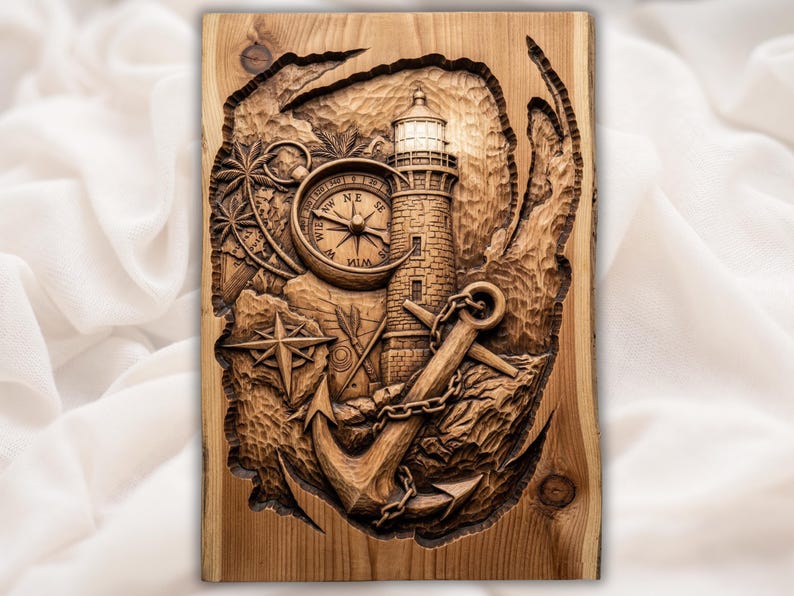 Lighthouse Compass STL