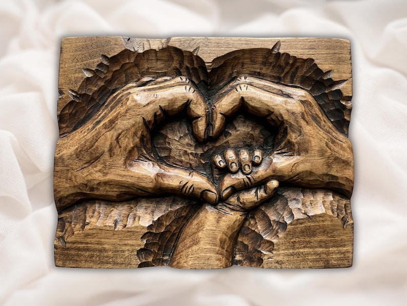 Heart Hands Relief STL