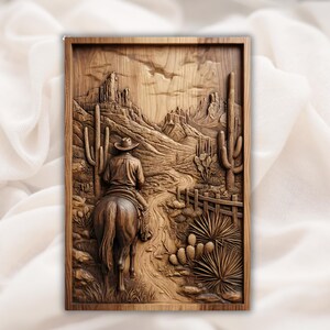 Classic Cowboy & Horse STL Bundle view 7