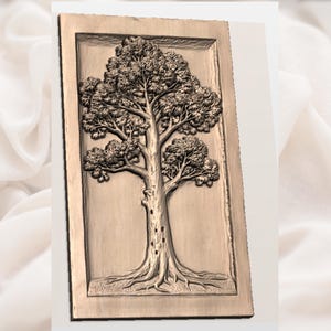 Detailed Oak Tree  STL view 2