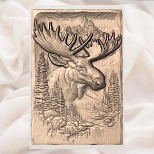 Bull Moose 3D STL File view 3