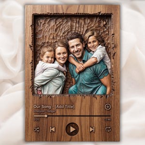 Custom 3D Bas Relief Portrait – Personalized STL File for CNC & Printing, Aspire view 2