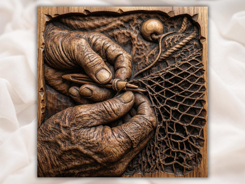 Fishing Net Repair Relief STL