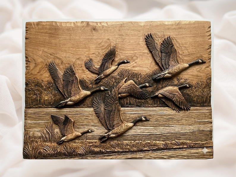 Flying Geese 3D Relief STL