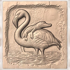 Flamingo STL view 3