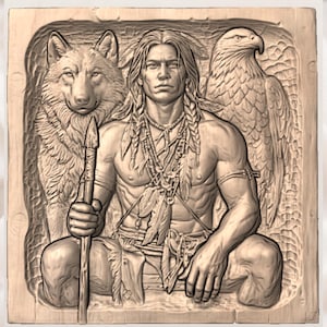 Warrior Relief STL view 2