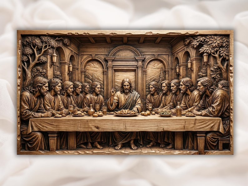 The Last Supper 3D Relief STL