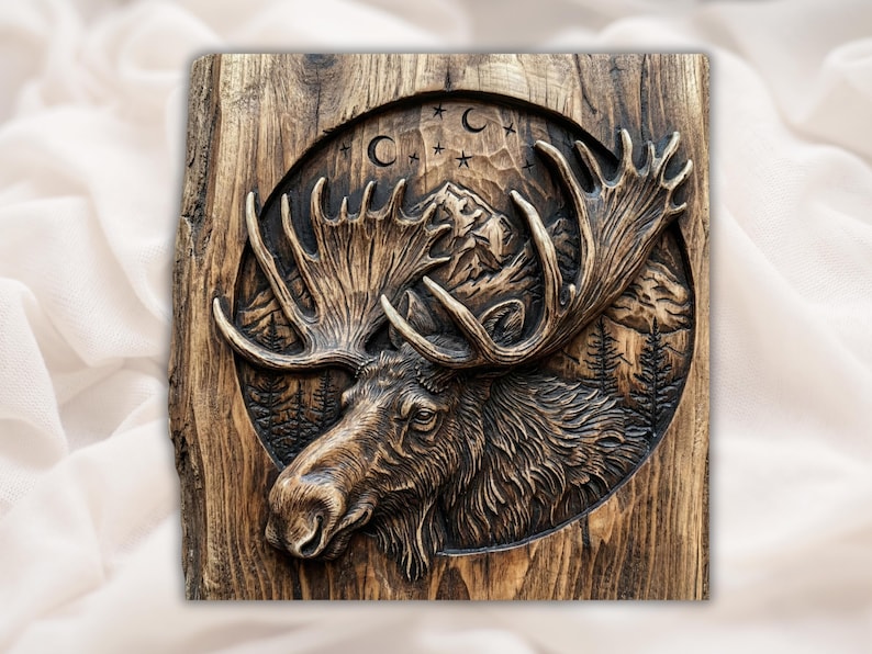Moose Head STL Relief