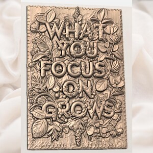 What You Focus on Grows 3D Relief STL view 3