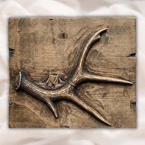 Deer Antler STL Relief view 1