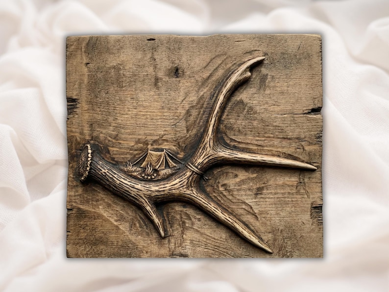 Deer Antler STL Relief