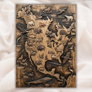 United States Map STL Relief view 1