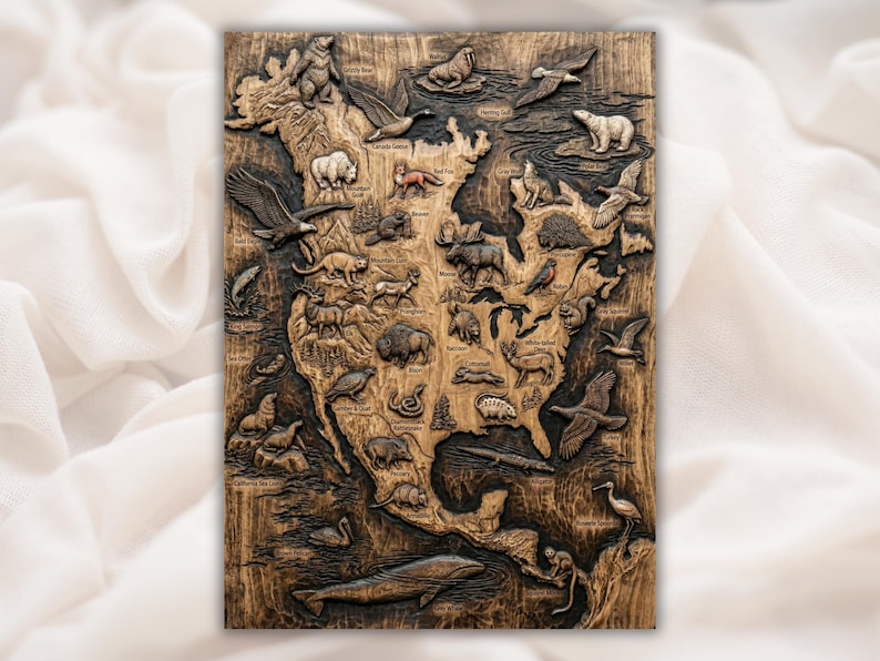 United States Map STL Relief